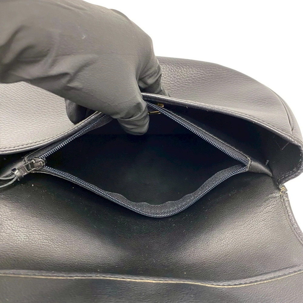 CHRISTIAN DIOR Vintage Black Leather Shoulder Bag - Picture 10 of 10